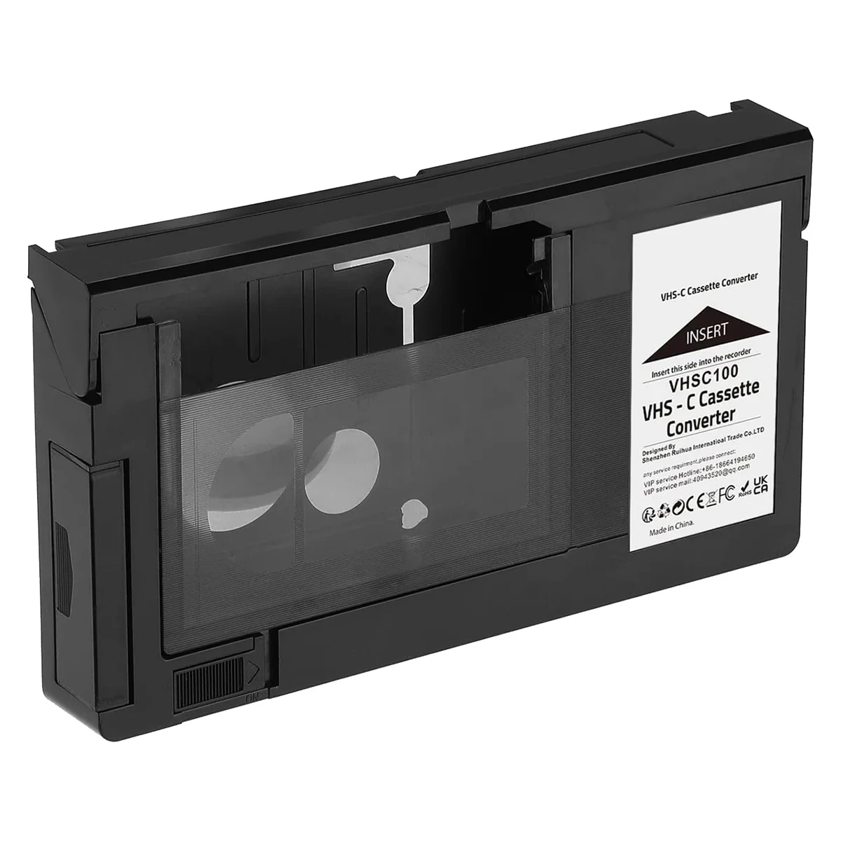 Adattatore Cassetta Vhs-C Per Videocamere Svhs Vhs-C Jvc Rca Panasonic
