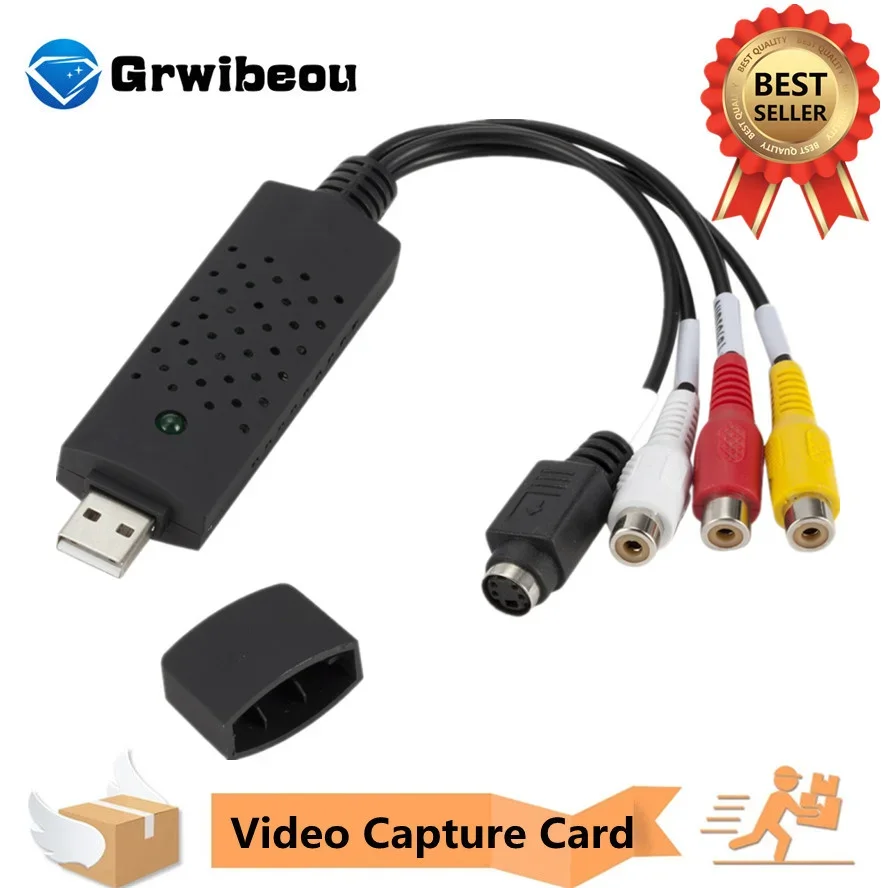 Convertitore Da Vhs A Digitale Convertitore Video Usb 2.0 Scheda Di Acquisizione Audio Vhs Box Vhs Vcr Tv A Convertitore Digitale Supporto Win 7/8/10
