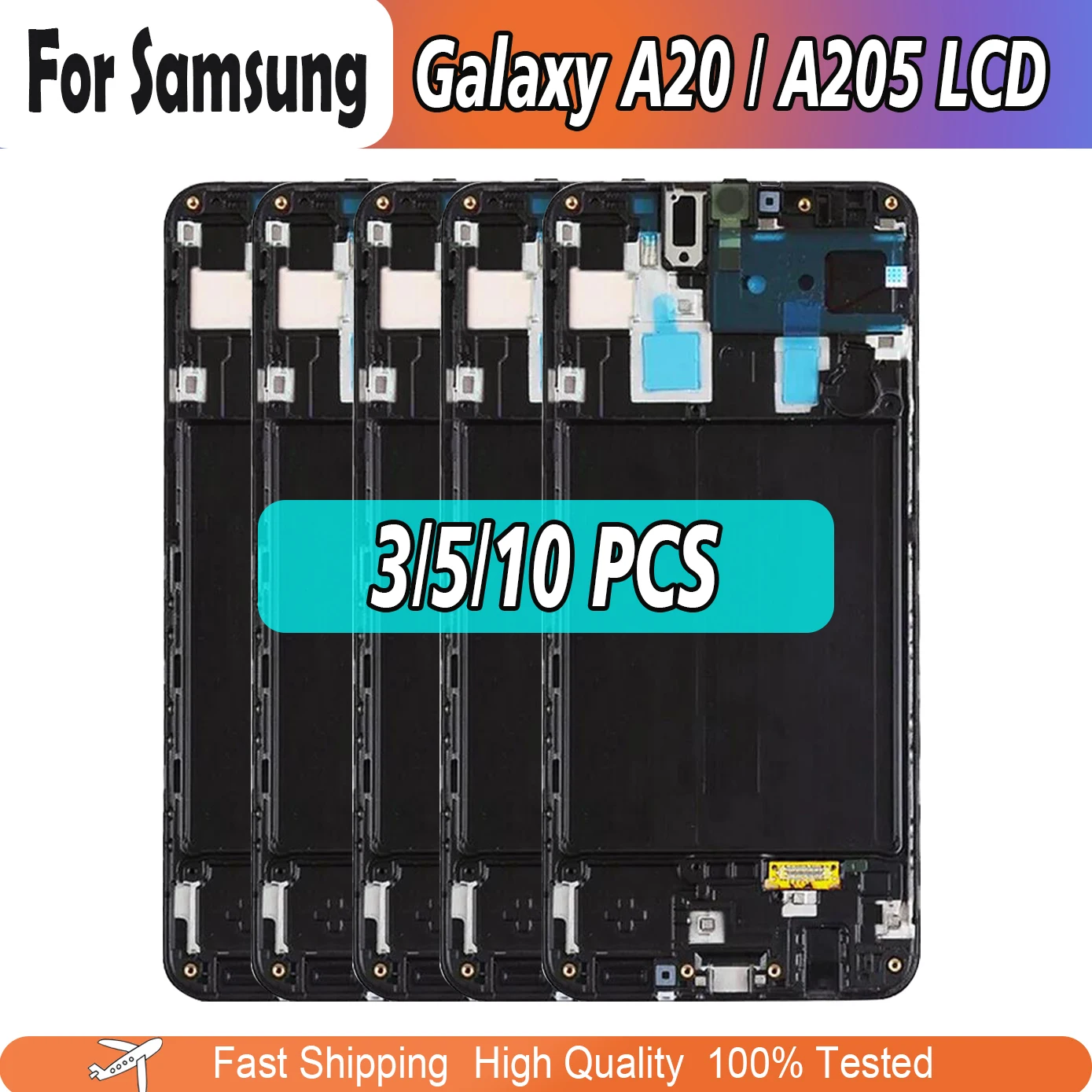 Commercio All'Ingrosso 6.4 ''Per Samsung Galaxy A20 A205 Sm-A205F A205Fn Lcd Per Galaxy A20 A205Gn A205 Display Touch Screen Assembly Digittiz