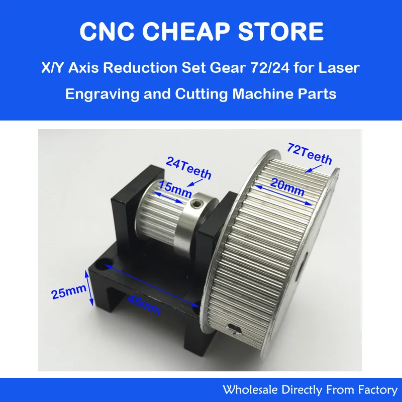 Temporizzazione Pulegge Suite Di Decelerazione 3:1 Diy Xy Asse Cnc Co2 Engraver Cutter Parti Puleggia Sincrona