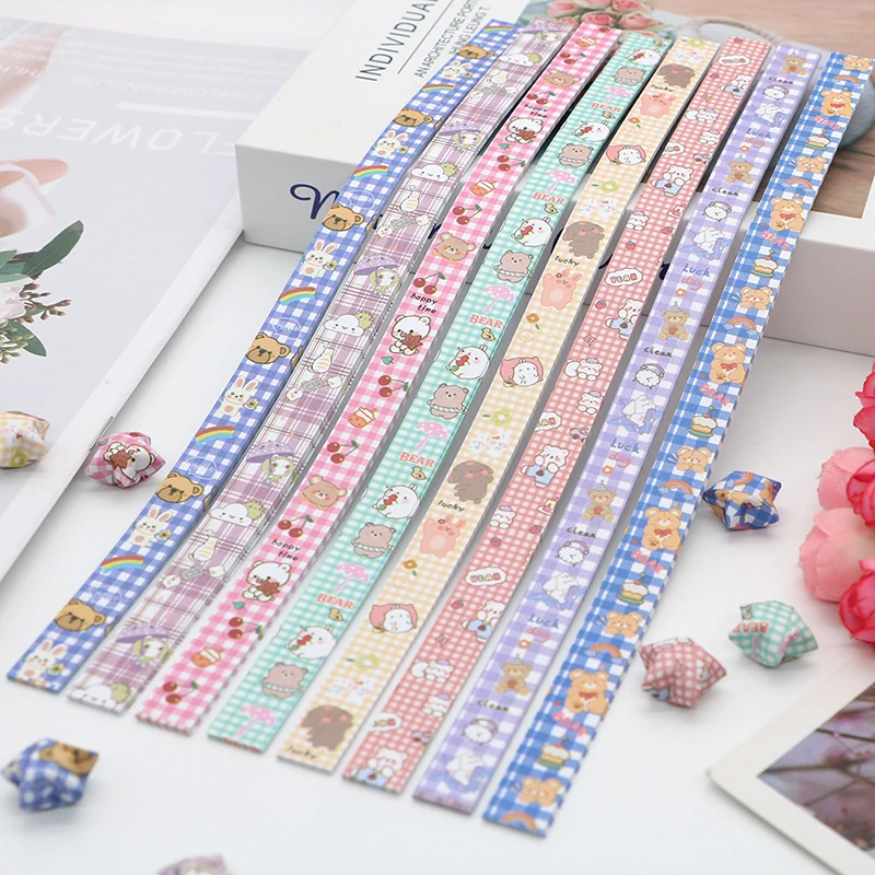 136 Fogli Origami Striscia Di Carta Stelle Fortunate Origami Decorazione Colorata Carta Pieghevole Per Regali Fatti A Mano Fai Da Te Arti Forniture Pe