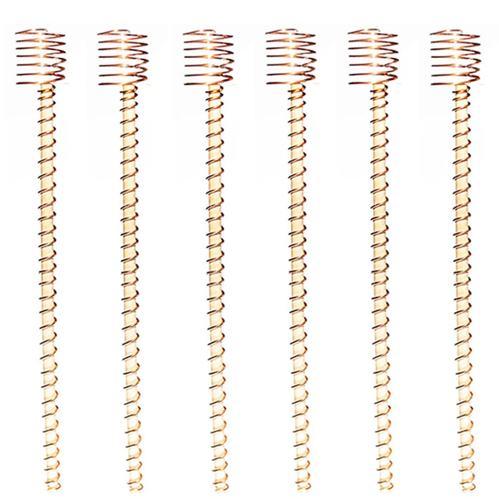 6Pcs Plant Stakes Rame Regolabile Garden Flower Support Sticks Electroculture Floral Stakes Plant Support Garden Fixing Tool
