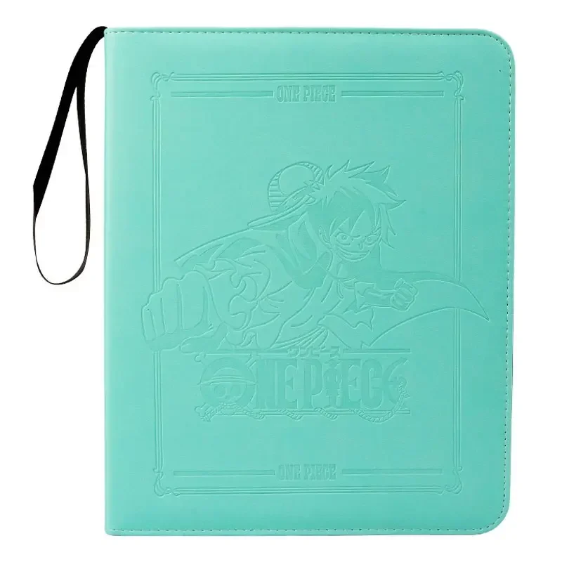 900Pcs One Piece Card Album Book Ad Alta Capacità Loose Leaf Completamente Chiuso Zipper Design Game Cards Collection Book Gift For Kid