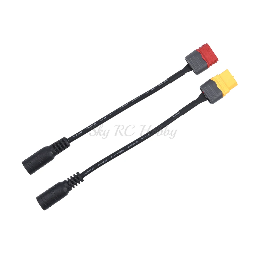 Spina Universale Xt60 / T Xt30 A Dc 5.5/2.1Mm Cavo Di Alimentazione Adattatore Femmina Per Fatshark Skyzone Aomway Occhiali Parti Rc