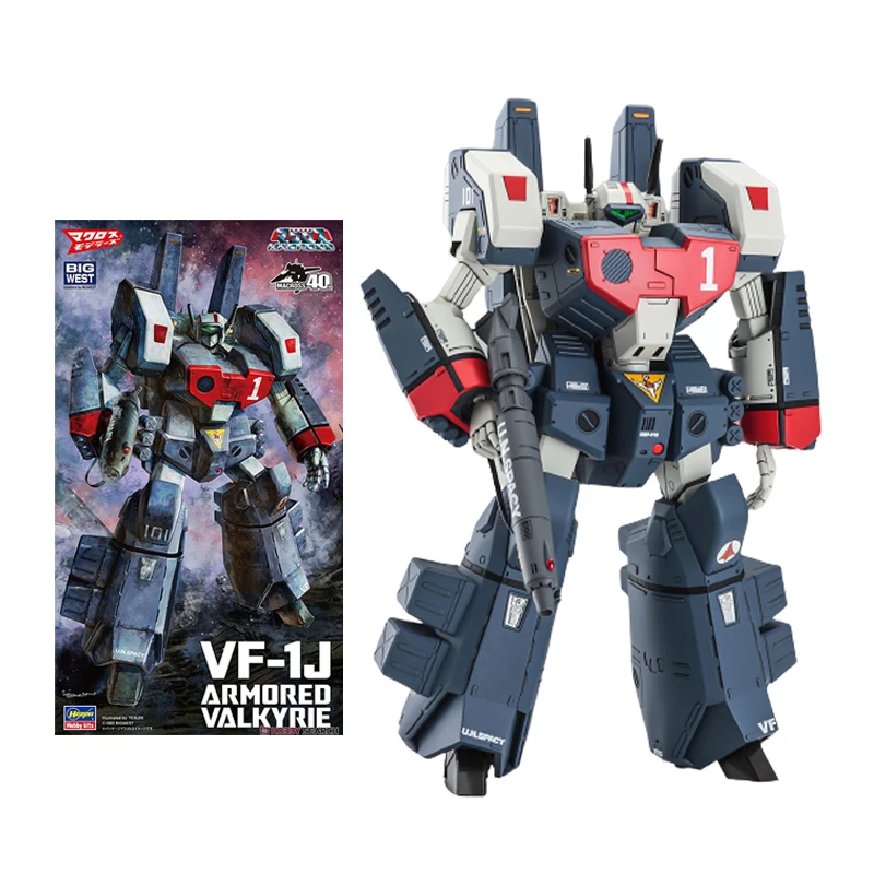 100% Articoli Originali In Magazzino Hasegawa Macross Vf-1J Corazzato Valkyri Super Dimension Fortress Macross Assemblare Giocattoli Modello D'Azione