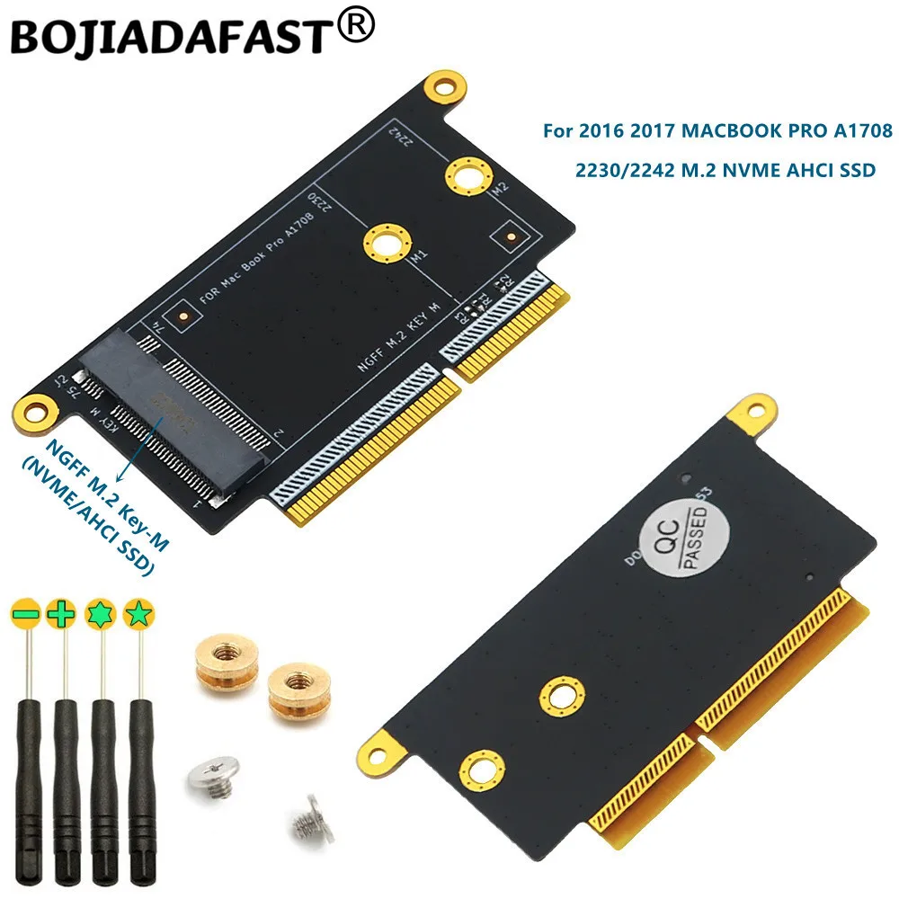 Ngff M.2 Key-M Key B + M Nvme Ssd Converter Adapter Card Per 2016 2017 13 "Macbook Pro A1708