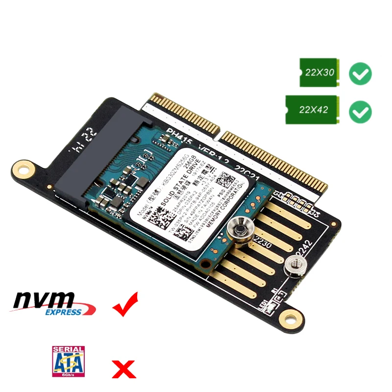 A1708 Ssd Adapter Card Reader M Key Nvme M2 Ssd Adapter Card Ngff M.2 Ssd Riser Per Apple Macbook Pro Retina 13 "A1708 2016 2017