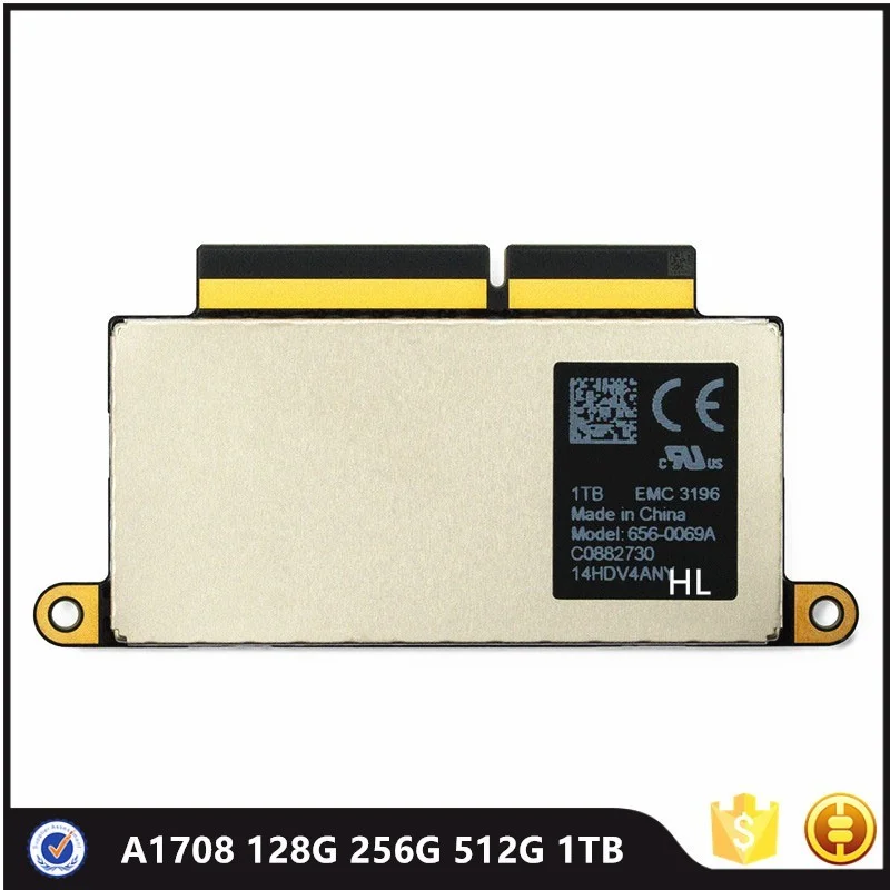 A1708 Solid State Disk Da 128Gb 256Gb 1Tb 512Gb Ssd Per Macbook Pro Retina 13 "2016 2017 656-0066A 656-0072A 656-0067A Mll42 Mpxq2