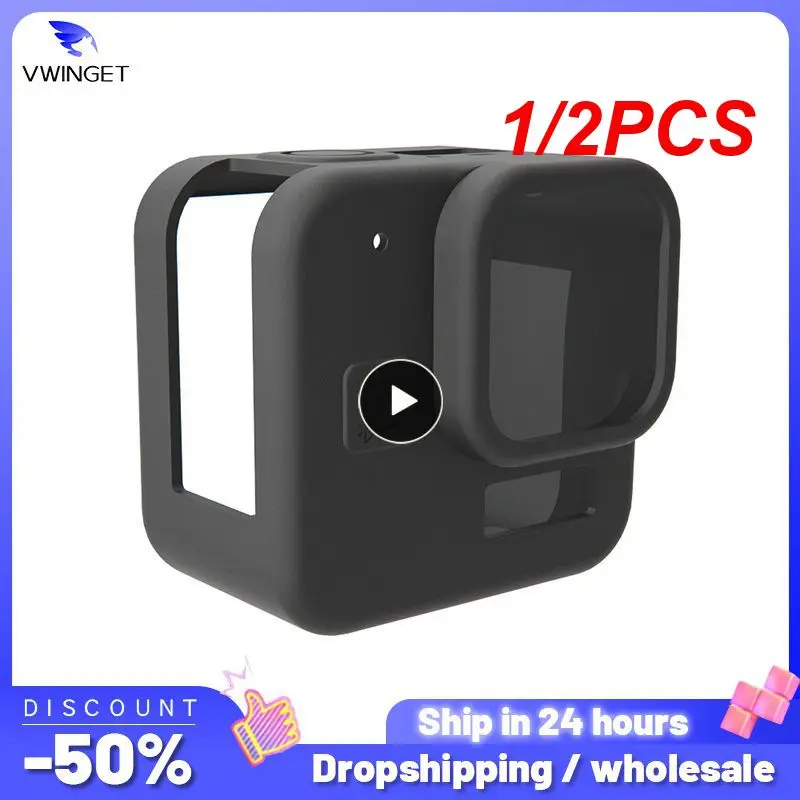 Custodia In Silicone 1/2 Pezzi Per 11 Mini Custodia Protettiva In Vetro Temperato Nero Per Gopro11 Mini
