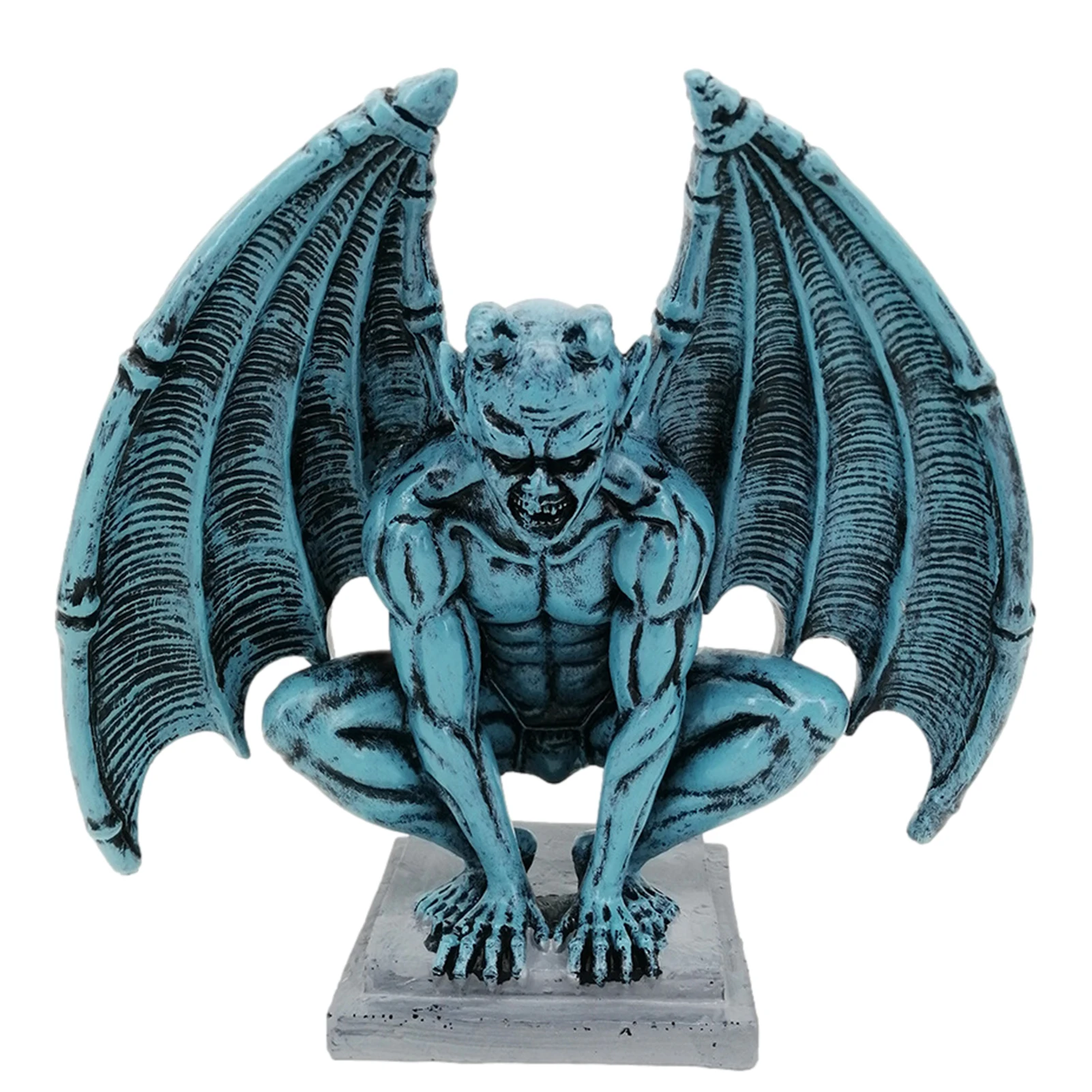 Decorazioni Di Gargoyle Alato Statua Di Gargoyle Alato Seduto Gargoyle Diavolo Resina Giardino Guardiano Scultura Gotica Patio Esterno