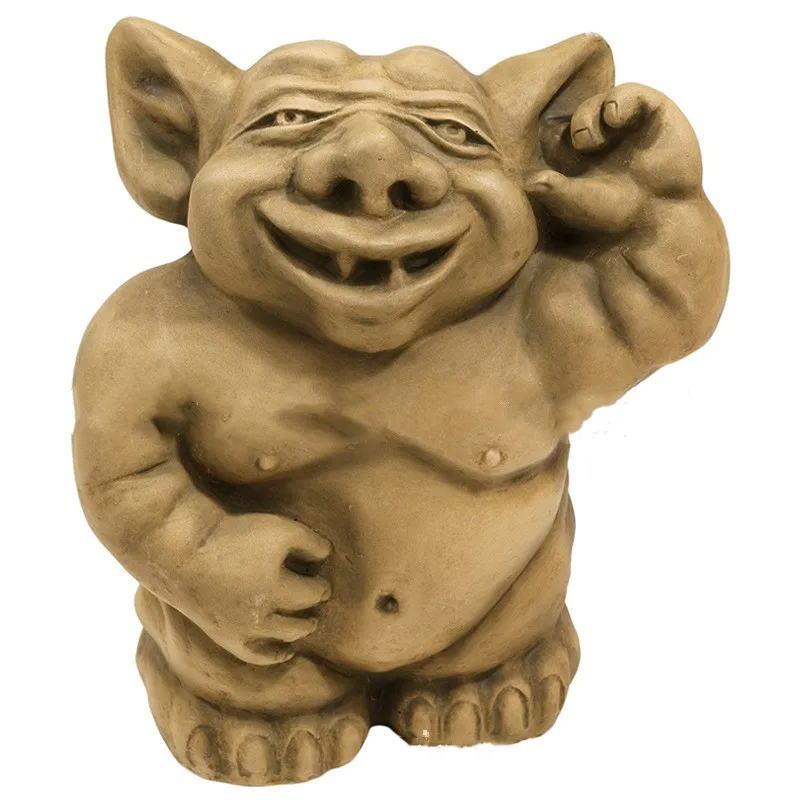 Gargoyle Statue Garden Guardian Sculpture Figurine Gothic Indoor Outdoor Garden Decor Statue Yard Lawn Artigianato Decorativo In Resina