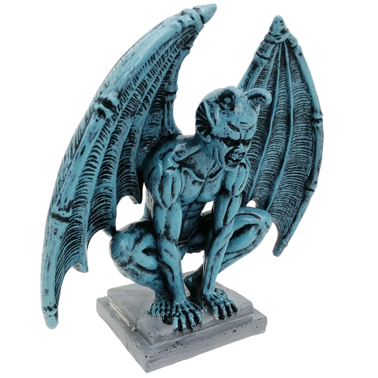 Decorazioni Di Gargoyle Alato Statua Di Gargoyle Alato Seduto Gargoyle Diavolo Resina Giardino Guardiano Scultura Gotica Patio Esterno