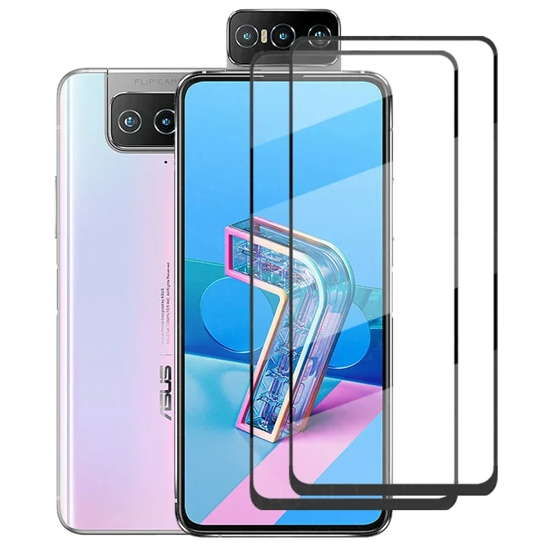 Per Vetro Asus Zenfone 7 Pro Zs671Ks Full Cover Vetro Temperato Zenfone 6 7 Pro 8 Flip Screen Protector Per Aus 7 Pro Zs671Ks