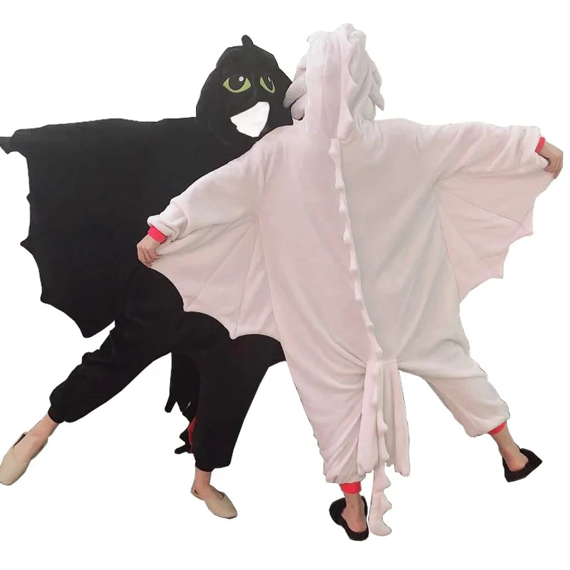 Kigurumi Anime Tothless Costume Cosplay Tuta Pigiama Divertente Drago Onepiece Animale Carnevale Cosplay