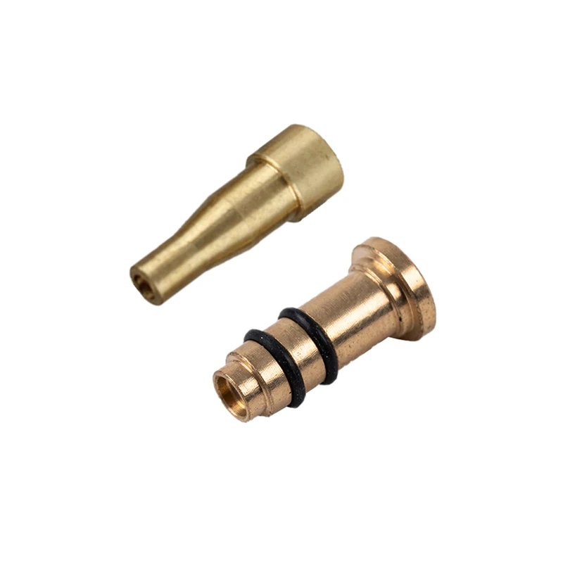 2 Pz/Lotto Riutilizzabili Ottone Rame Ugello Ricarica Butano Gas Adattatori Per Dunhill Vestito/Rollagas E Nuovo Stile Accendino Connettore Testa