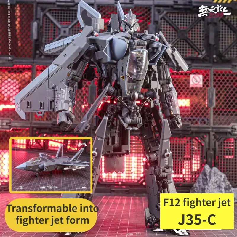 Tyctoys Touchtoys Careray Transformation Mech Invisible J35-C Jet Fighter Toy-L'Ultimo Giocattolo Robot