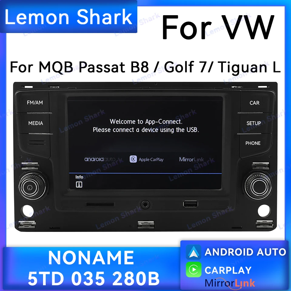 Noname Mqb Muslimate Carplay Autoradio Android Auto Original Mib Headunit Aux Bluetoth Navigator Per Vw Mqb Jetta Tiguan Passat