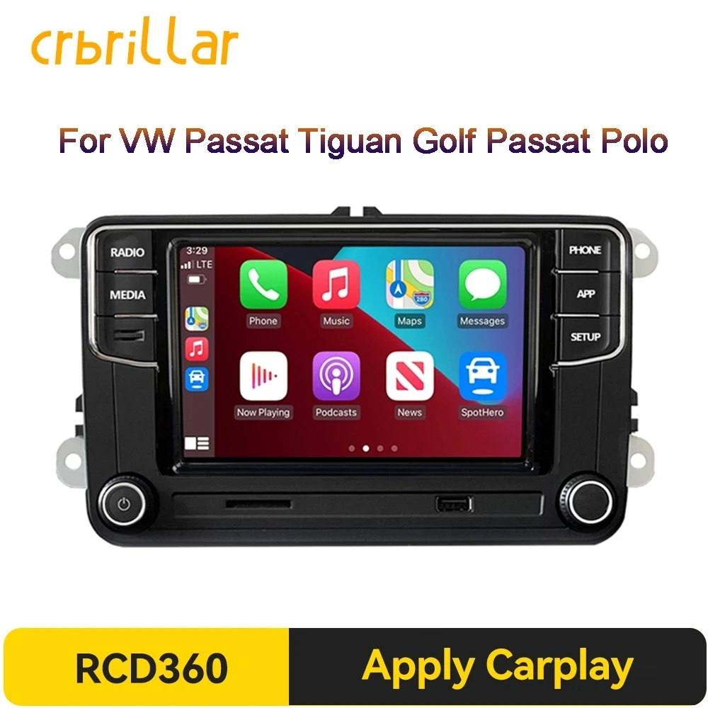 Rcd360 Mib Autoradio Carplay Veicolo Stereo Mirror Link Head Unit Per Vw Polo Golf Mk5 Mk6 Passat B6 B7 Jetta Eos Bettle