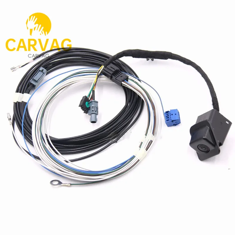 Per Rcd330 187A 187B Rcd340 Plus Mib 2 Radio Seat Leon 5F Skoda Vw Golf Mk7 Telecamera Per Retromarcia Con Linee Di Guida Statiche