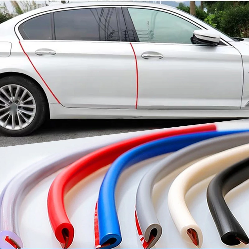 1/2/5M Universal Car Door Edge Guards Strip Gomma Car Door Protector U Type Molding Sealing Scratch Protector Strip Per Auto