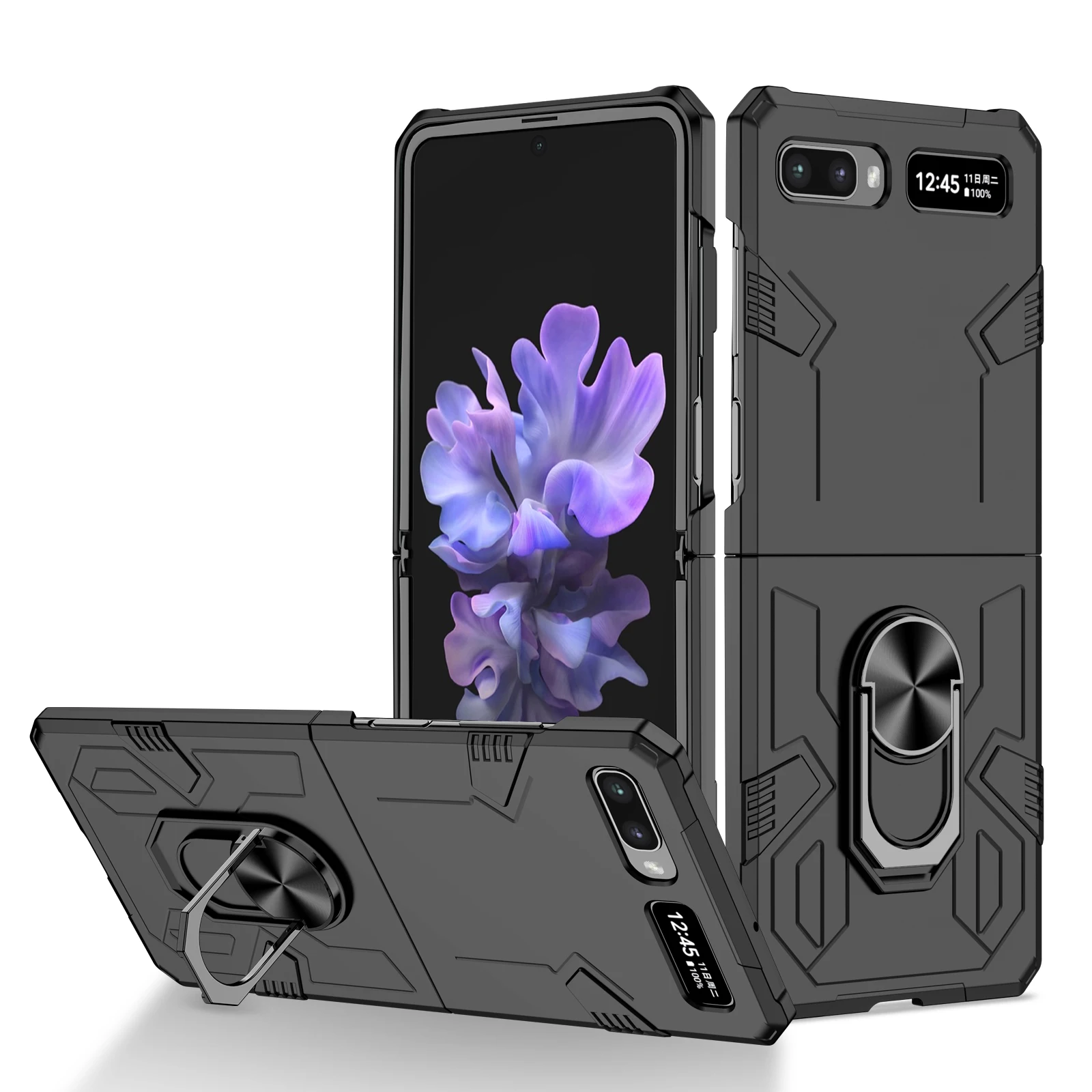 Per Samsung Z Flip 2 Custodia Antiurto Per Cavalletto Per Samsung Galaxy Z Flip 2 Flip2 Flip1 5G Custodia Rigida Con Design Pieghevole
