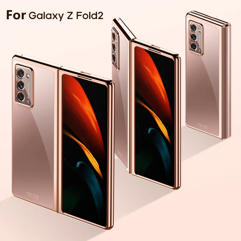 Per Cover Samsung Galaxy Z Fold 2 5G Custodie Custodia Trasparente Per Samsung Z Fold 2 5G Cover Per Samsung Z Fold 2 Fold2 Fundas 7.6"