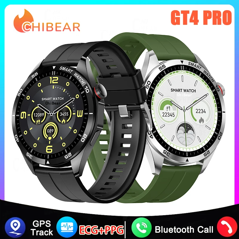 Per Huawei Watch Gt4 Smart Watch Women Blood Oxygen Monitor Ecg + Ppg Smartwatch Telefonata Cardiofrequenzimetro Gps Tracker Watch Per Uomo