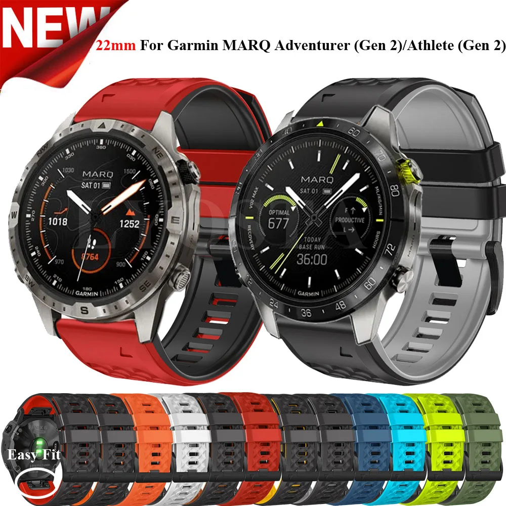 Cinturino Cinturino In Silicone 26 22Mm Per Garmin Fenix 6X 7X 5X Epix/Marq Aviator/Captain Gen 2 Bracciale Smartwatch Con Cinturino Easyfit