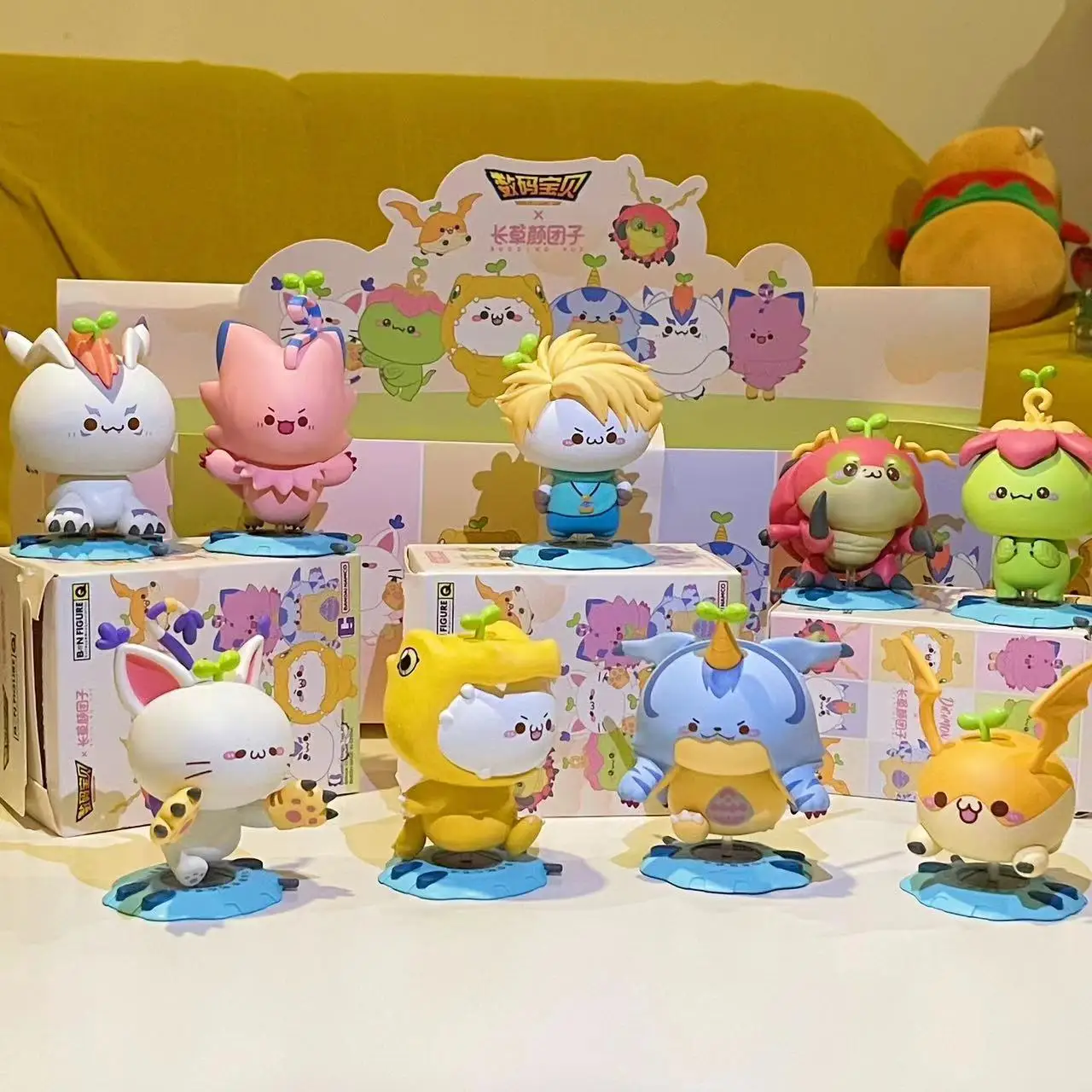 Digimon Adventure Anime Figure Blind Box Digimon Seraphwomon Garurumon Angemon Mystery Box Per Giocattoli Regalo Di Compleanno Per Bambini
