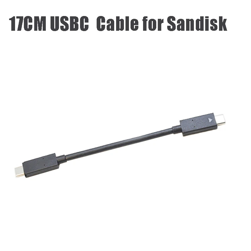Cavo Di Alimentazione Usbc Da 17Cm Thunderbolt Tipo C 4 K60Hz 60W Con Cavo Chip Emark Per Unità A Stato Solido Sandisk Extreme Ssd