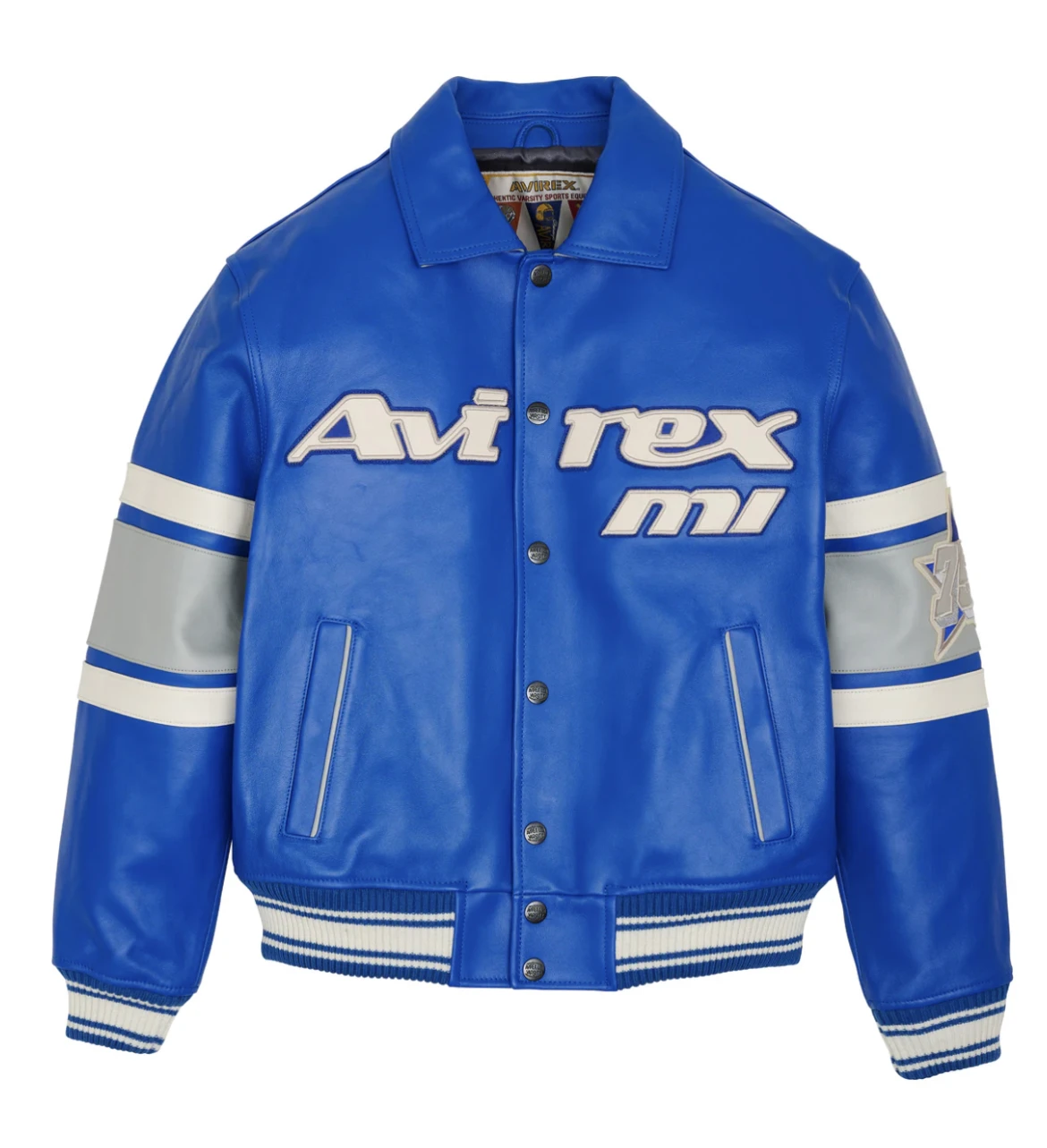 2024 Nuovo Elenco Avirex Uomo Addensato Giacca Da Volo In Pelle Di Pecora Taglia Usa Giacca Casual In Vera Pelle Cappotto Classico