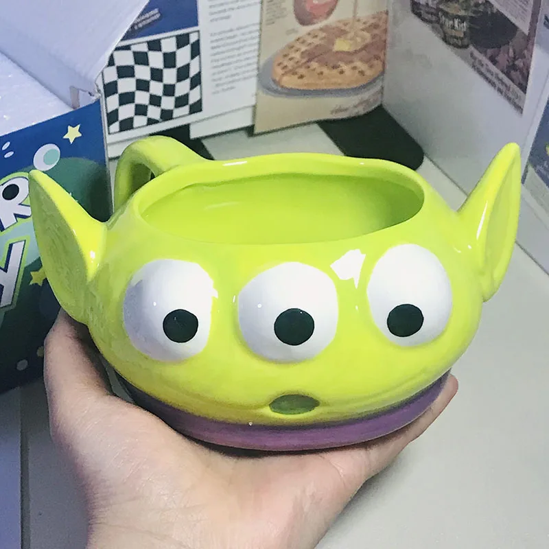 Disney Alien Mug Cup Action Figure Toys Divertente Toy Story Alien 3D Mug Tazza Da Caffè Adorabili Regali Di Natale Per Bambini Ragazze
