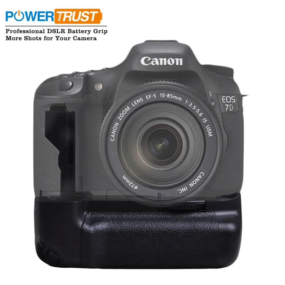 Powertrust Battery Grip Verticale Bg-E7 Per Canon Eos 7D Reflex Digitale Macchina Fotografica Come Bg-E7 Presa Della Batteria Di Lavoro Con Lp-E6 O 6X