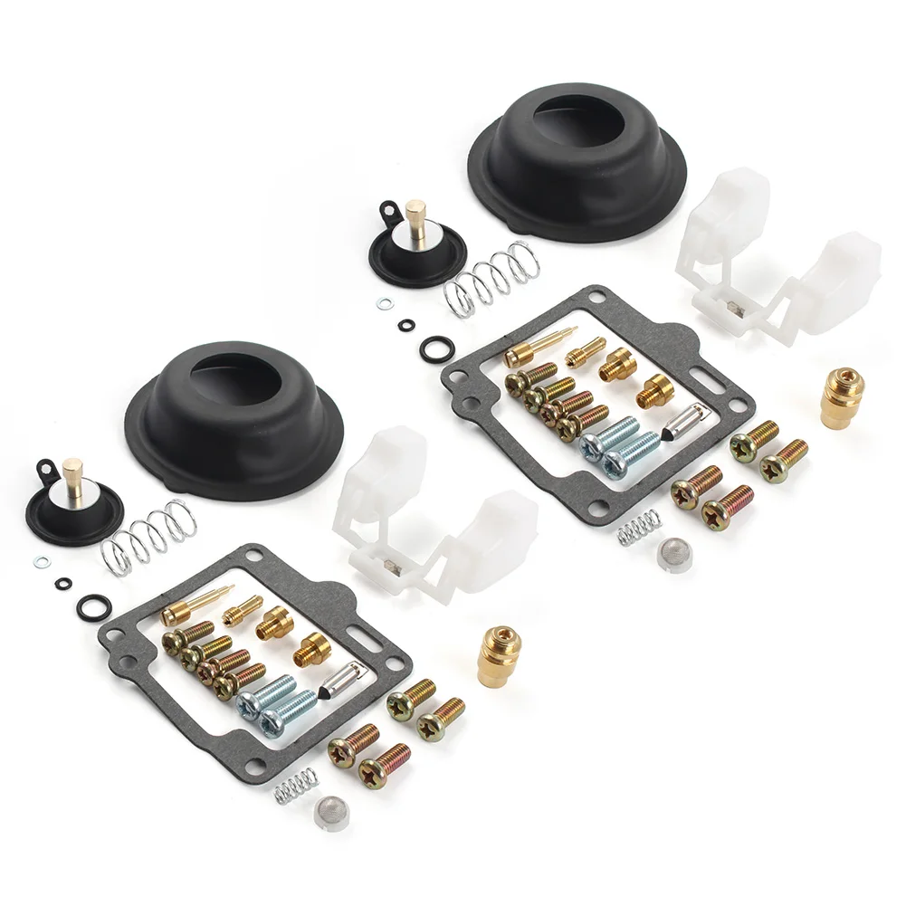 2Set Kit Di Ricostruzione Riparazione Carburatore Moto Per Yamaha Virago Xv750 1988-1997 Per Xv1100 1988-1999