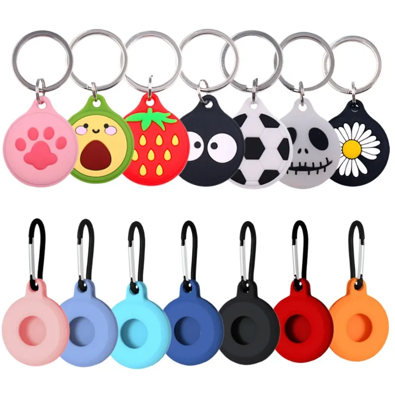Custodia Portachiavi In Silicone Per Apple Airtags Tracker Paraurti Shell Tracker Accessori Custodia Protettiva Anti-Perso Per Airtag Air Tag