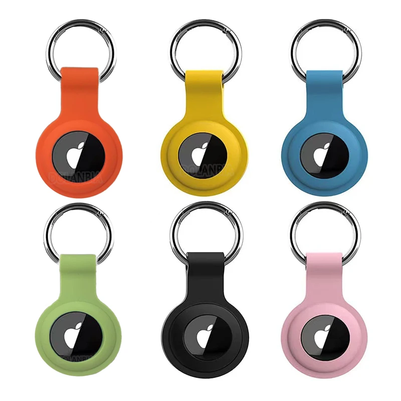 Per Apple Airtag Tracker Locator Custodia Protettiva In Silicone Airtags Portachiavi Tracker Accessori Portachiavi Antigraffio Air Tag