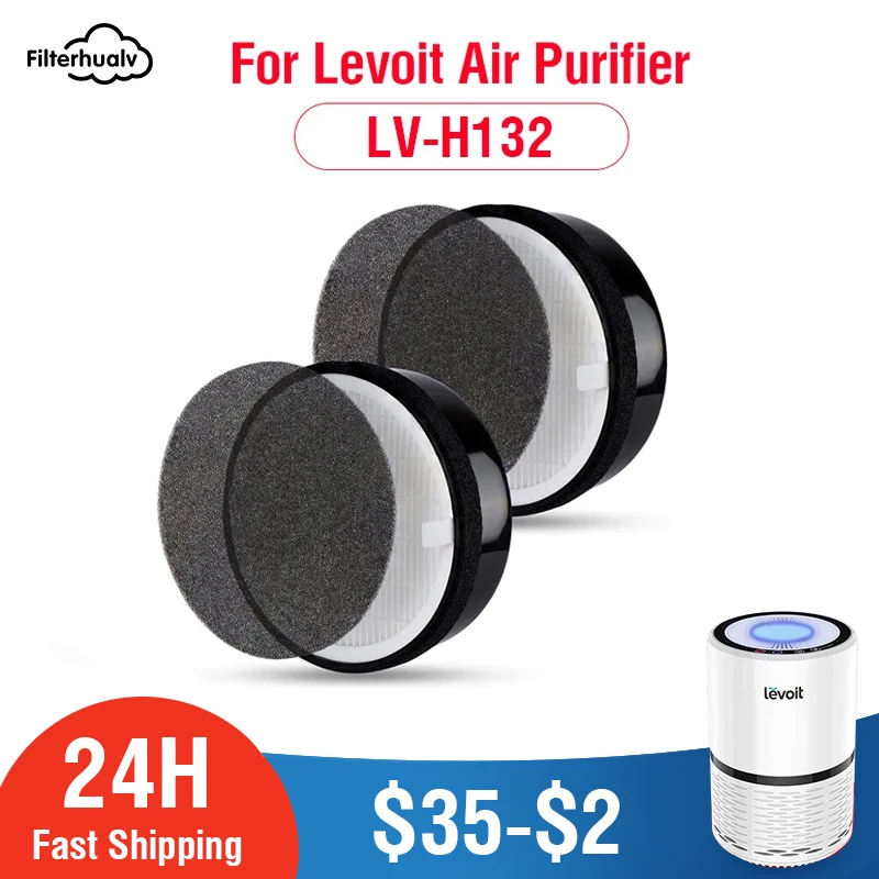 Filtro Hepa Pm2.5 Per Purificatore D'Aria Levoit Lv-H132 Filtro A Carbone Attivo Levoit Lv-H132 Filtro Purificatore D'Aria Levoit Lv-H132