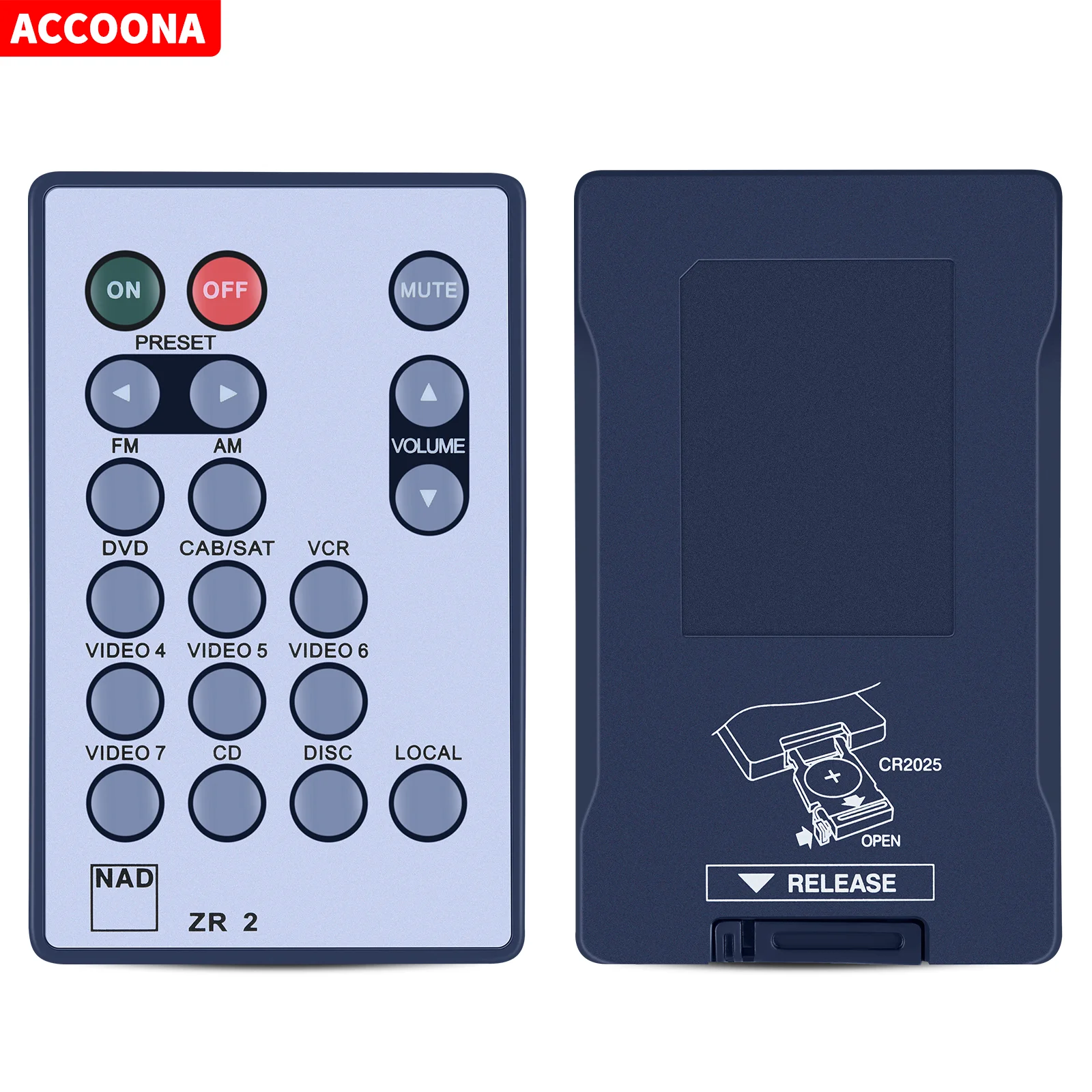 Telecomando Per Nad Zr-2 Zr 2 Zr2 T762 T773 T175 T753 T763 T163 Zona 2 Surround Sound Ricevitore Av Stereo