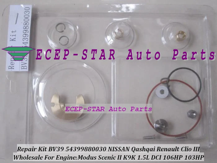 Kit Di Riparazione Turbo Bv39 54399880030 54399700030 54399880070 54399700070 Per Nissan Qashqai Per Renault Clio 3 Megane K9K 1.5L Dci
