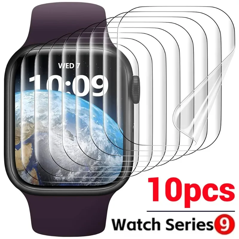 Per Apple Watch Series 9 41Mm 45Mm Smartwatch Pellicole Protettive Soft Tpu Hydrogel Film Per Iwatch Series 9 Screen Protector