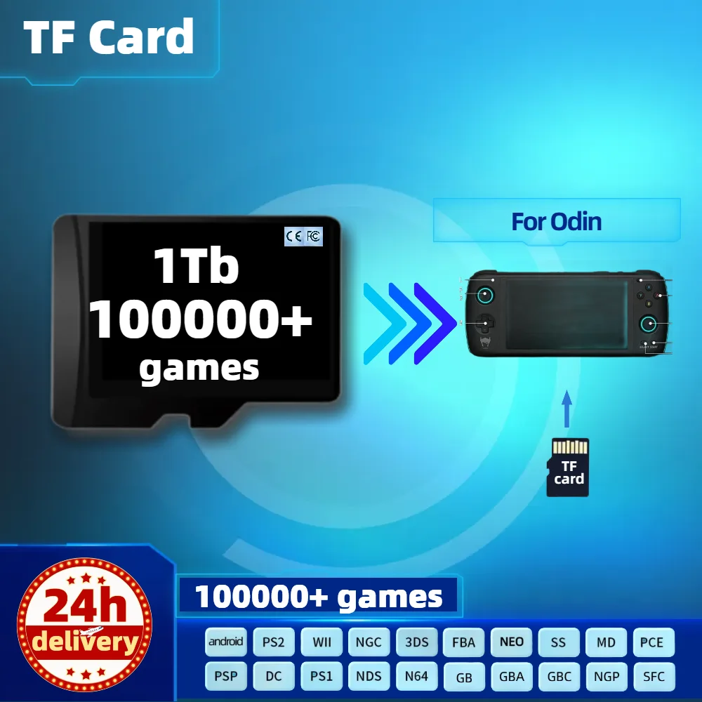 Tf Card Per Odin 2 Pro Memory 1T Rp3 Plus All Emulator Gioco Retrò Preinstallato Ps2 Psp Console Portatile Palmare 512G