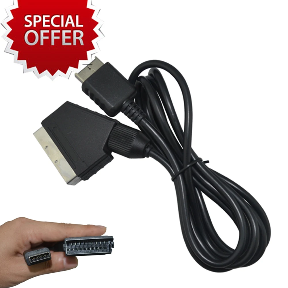 Xunbeifang Scart Cable Av Audio Video Cord Per Playstaion 2 3 Per Ps2 Per Ps3 Slim