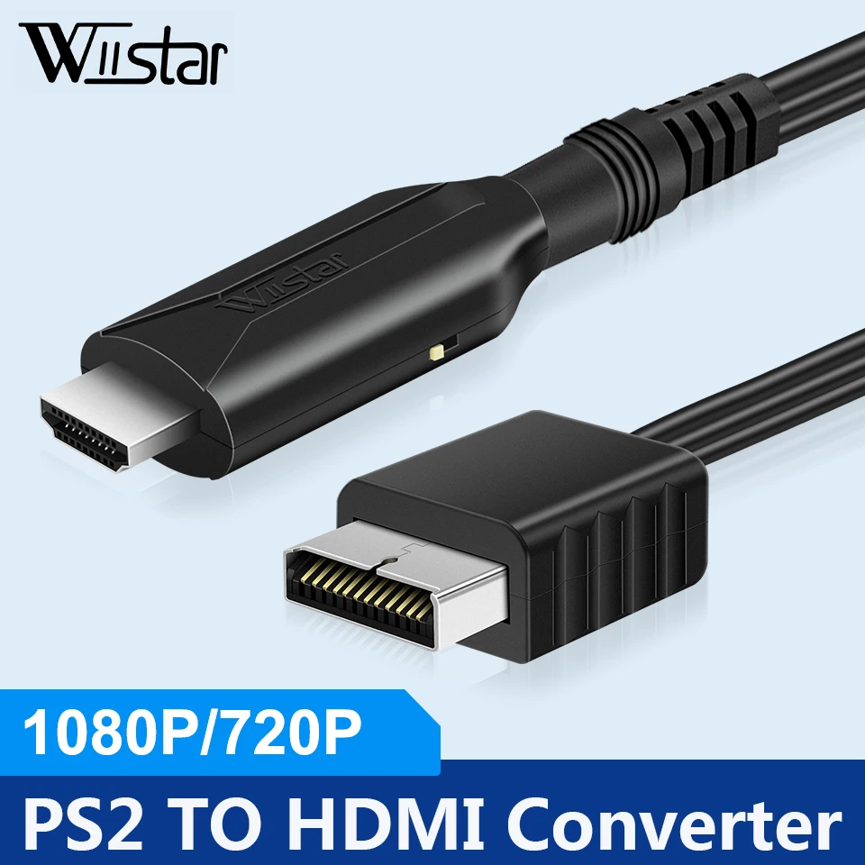 Adattatore Convertitore Da Ps2 A Hdmi, Cavo Da Ps2 A Hdmi Supporto Da Ps2 A Hdmi 1080P, Che Collega Una Ps2 A Una Tv Moderna Con Hdmi