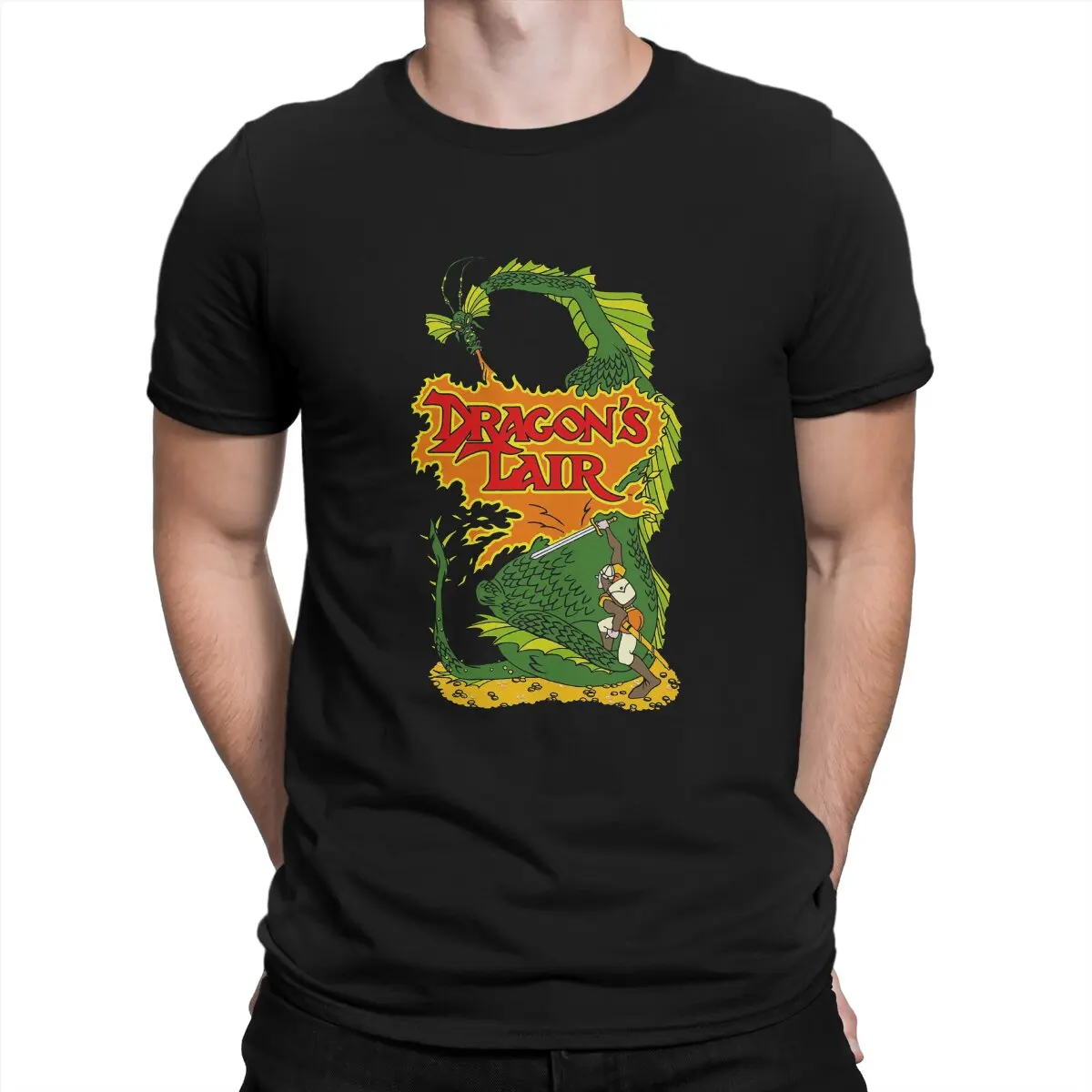 Gioco Arcade La Più Recente Maglietta Per Uomo Dragons Lair Girocollo Maglietta Di Base Personalizza Vestiti Regalo Outdoorwear