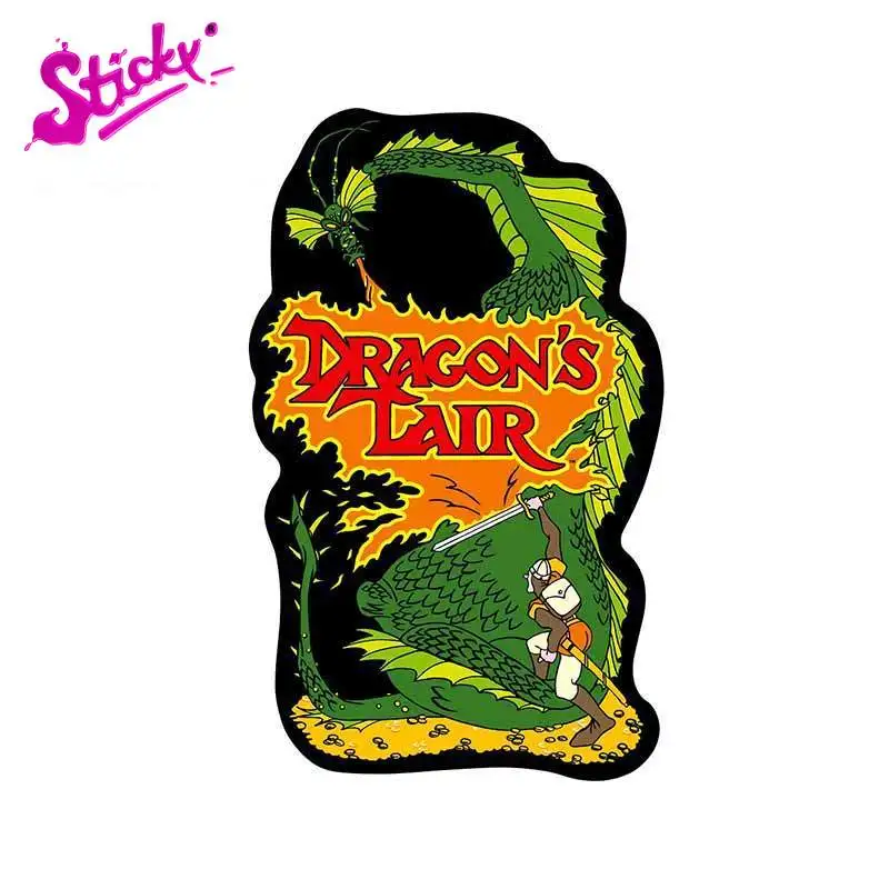 Sticky Dragons Lair Arcade Game Vinile Car Sticker Personalità Adesivi Creativi Accessori Jdm Decalcomanie Per Finestre Laptop