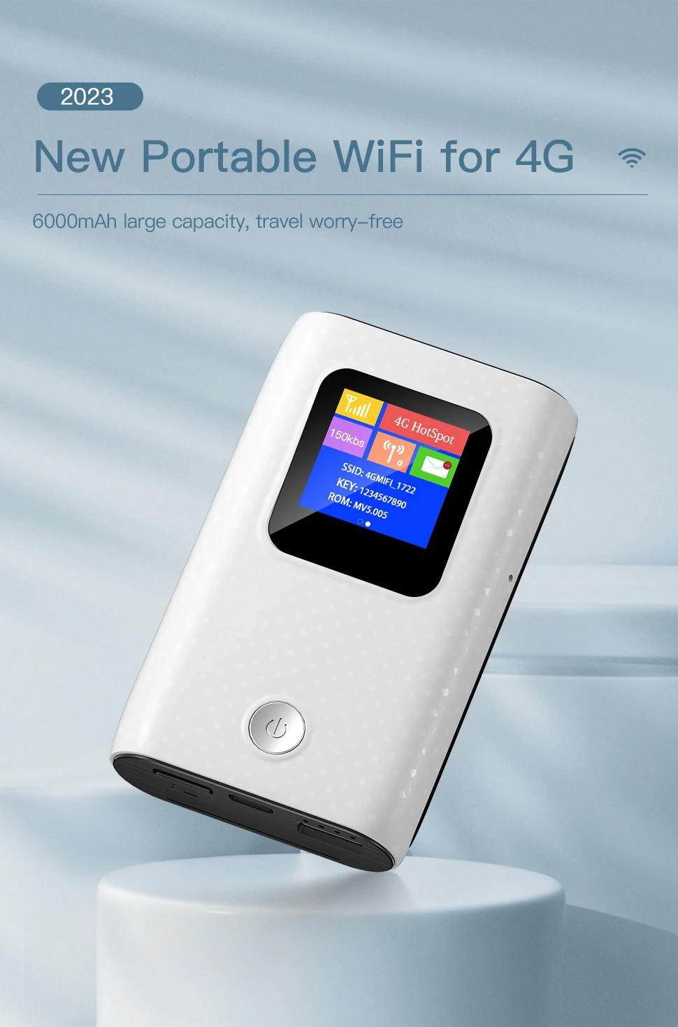 Router 4G Lte 6000Mah Batteria Power Bank Pocket Hotspot Router Mobile Con Slot Per Sim Card Travel Wireless Wifi