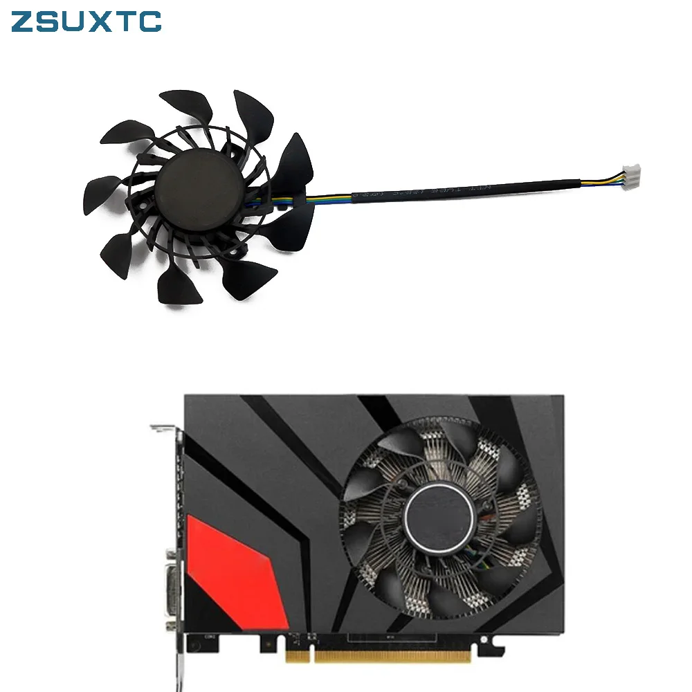 T129215Su Muslima85 Mm 4Pin Gtx970 Gtx760 Gpu Cooler Fanfor Asus Geforce Gtx 760 670 970 Mini Ventola Della Scheda Grafica