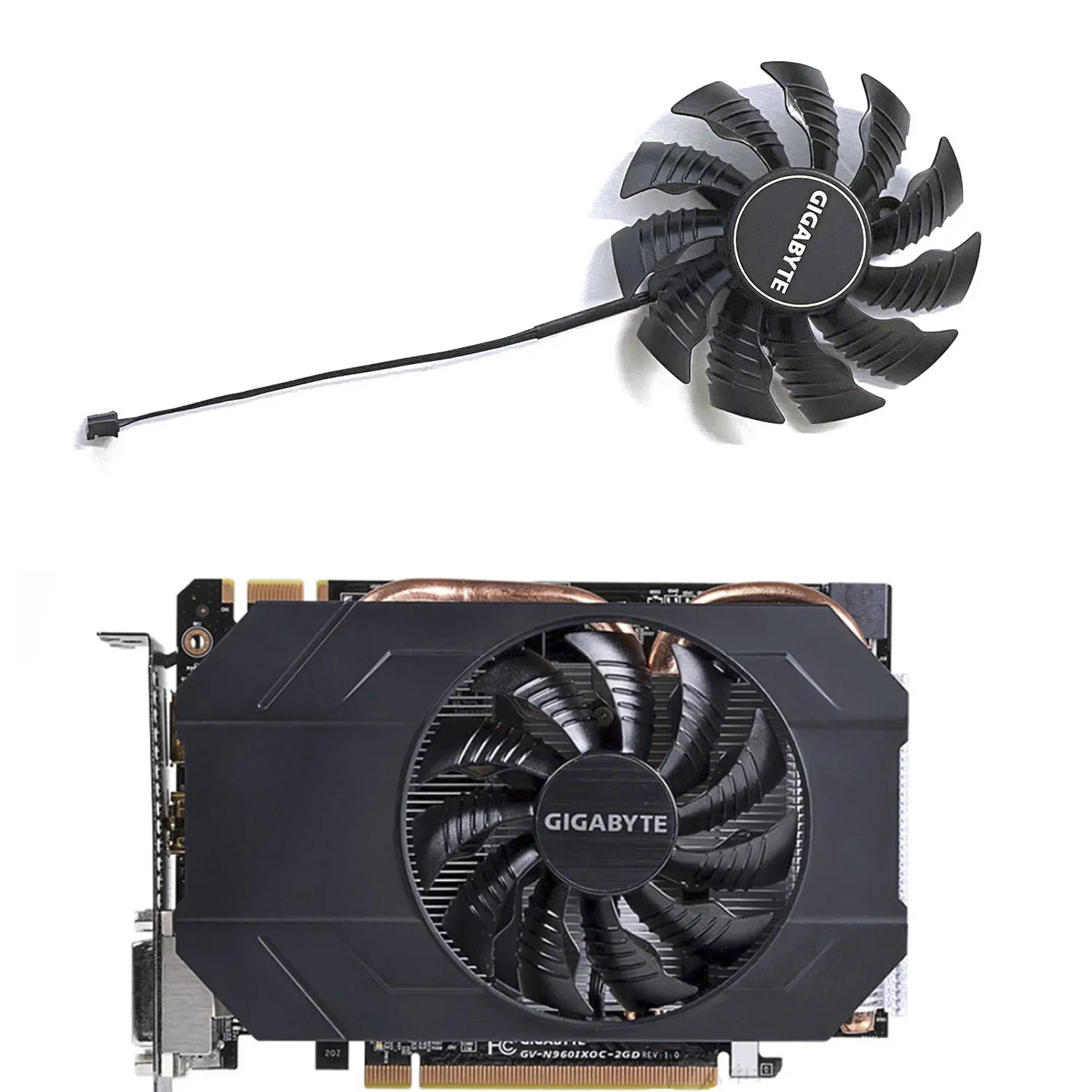 Nuova Ventola 87Mm T129215Su/Muslimex Gtx 970 960 Mini-Itx Gpu, Per Ventola Di Raffreddamento Della Scheda Grafica Gigabyte Gtx 970 960 Mini-Itx
