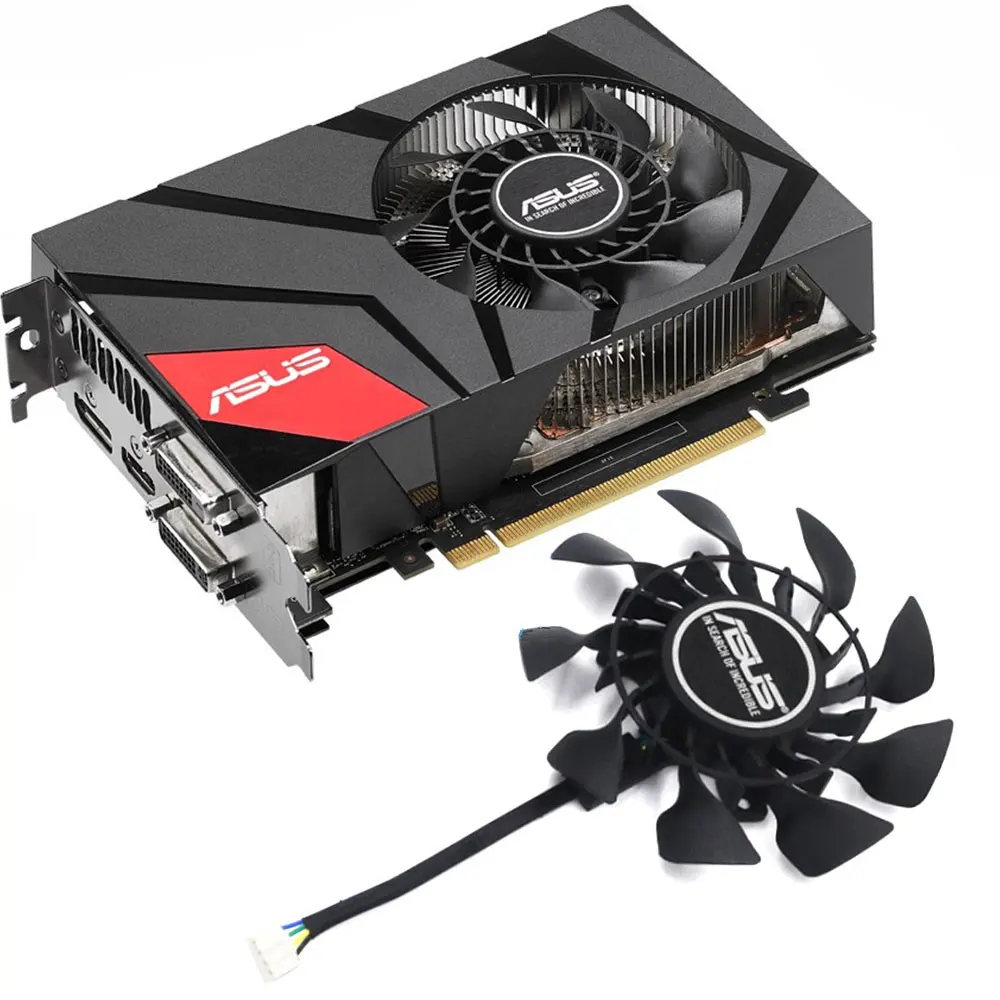 Nuova Ventola Gpu 85Mm 4Pin Fd9015U12S T129215Su Gtx 970-Dcmoc-4Gd5, Per Asus Gtx 970 960 950 760 Mini Ventola Di Raffreddamento Scheda Grafica 670