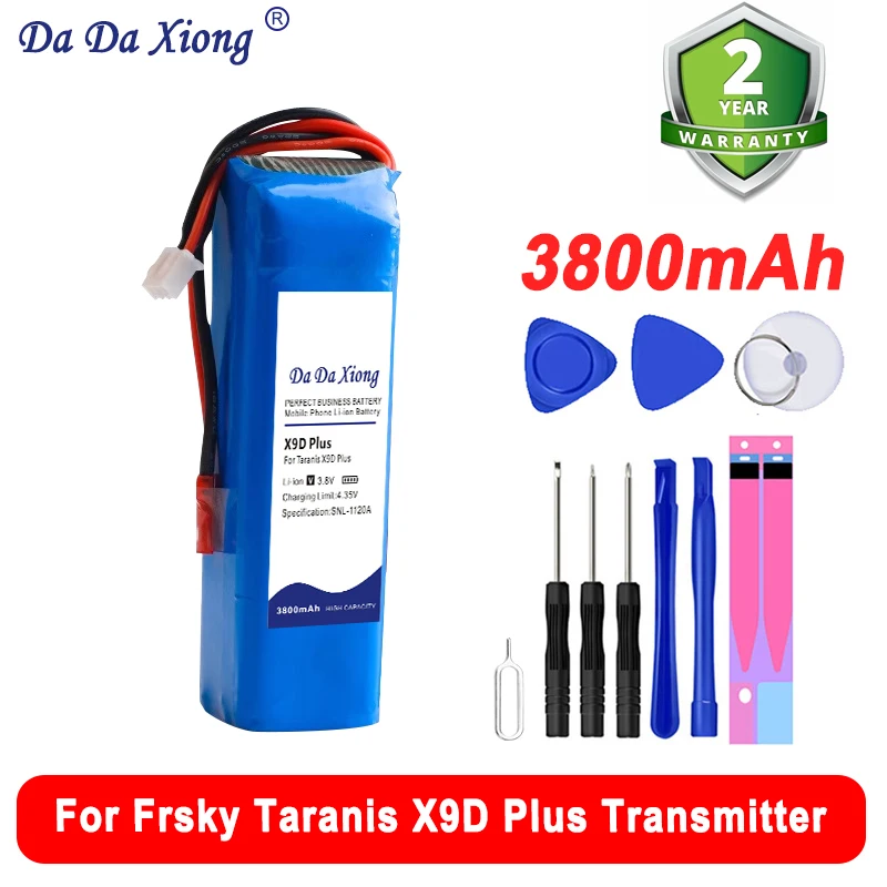 Nuova Batteria Di Ricambio Taranis X9D Plus 3800Mah Di Alta Qualità Per Trasmettitore Frsky Taranis X9D Plus + Strumenti Gratuiti